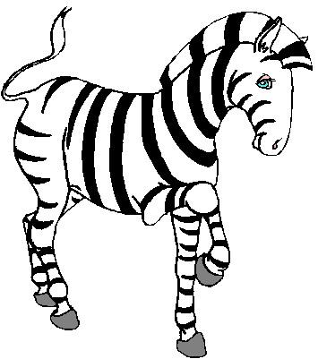 355x401 Zebra Drawings Clip Art
