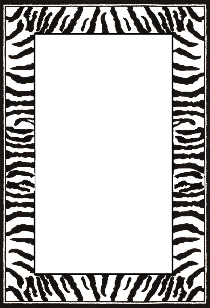 700x1027 Leopard Print Border Clip Art