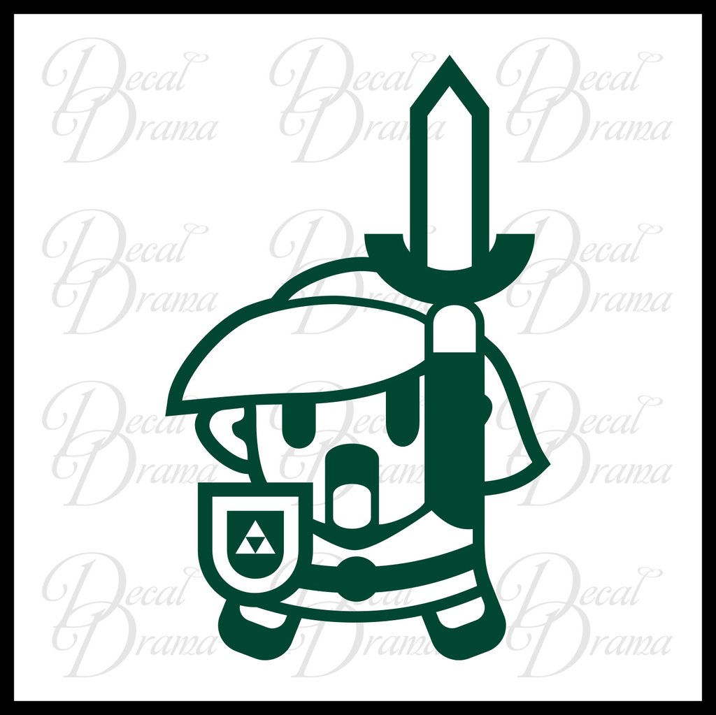 1024x1023 Link Cartoon Legend Of Zelda Decal Vinyl Carlaptop Decal Decal