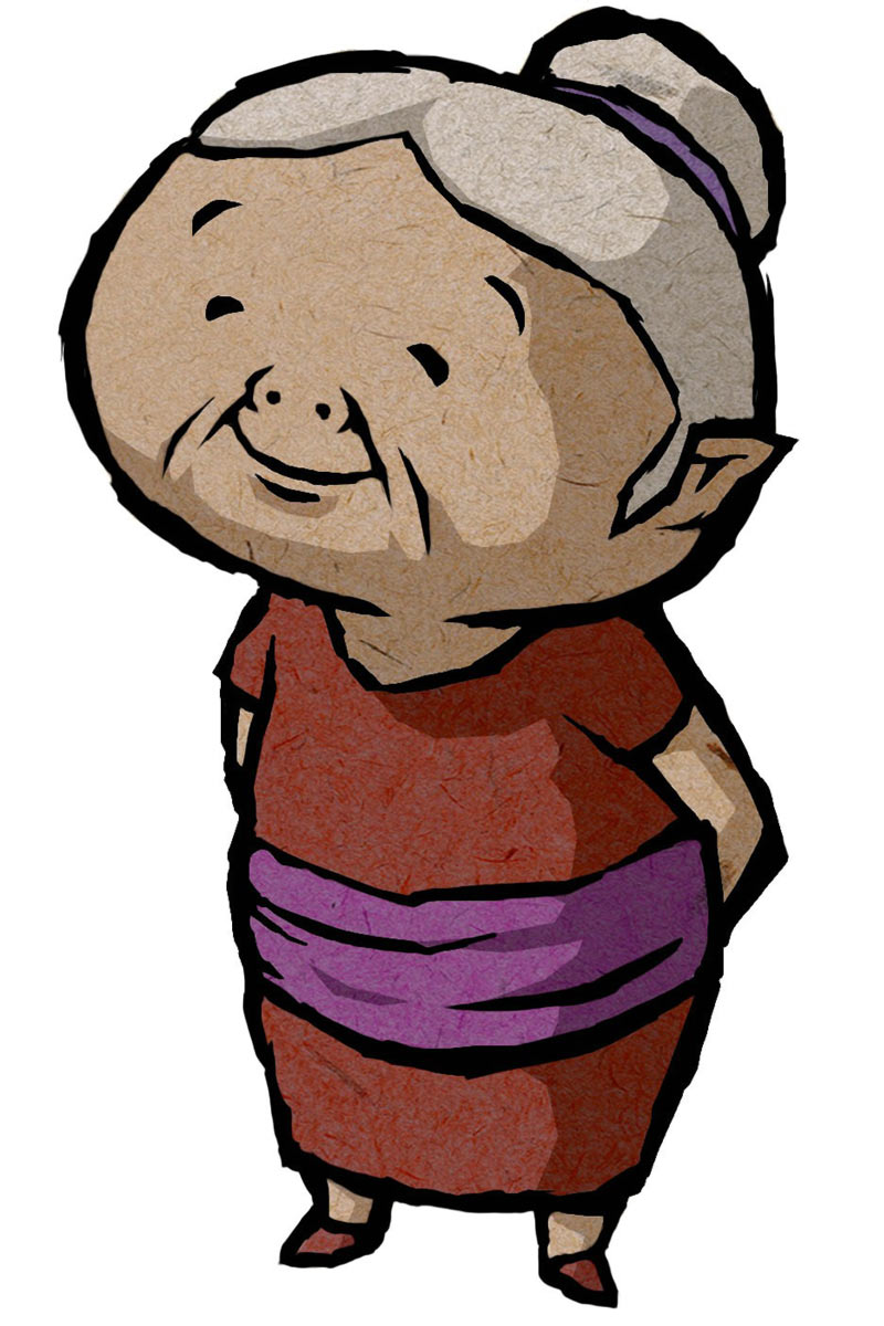800x1200 Asian Clipart Grandma