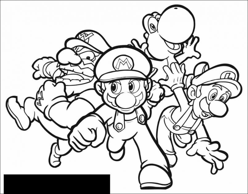 805x631 Coloring Pages Boys Bros Video Games U Printable Coloring Pages