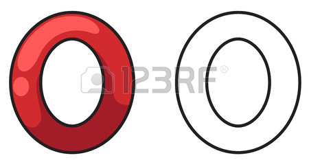 450x233 Illustration Of Isolated Colorful And Black And White Zero