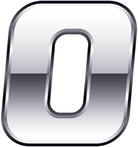 564x600 Silver Number Zero Transparent Png Clip Artu200b Gallery