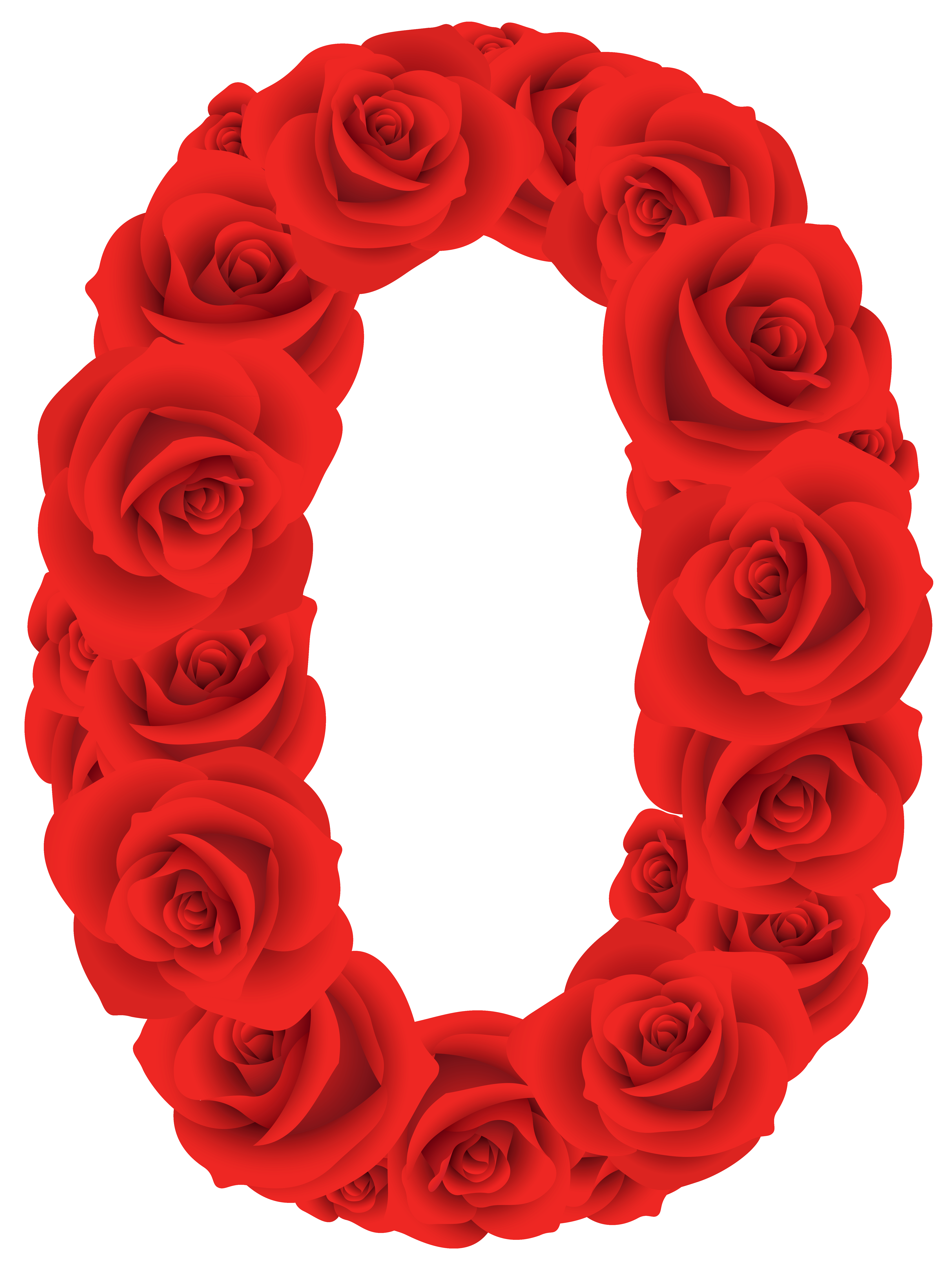 5282x7062 Red Roses Number Zero Png Clipart Image Digiscrap Freebies