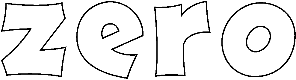 988x267 Zero Clipart Black And White Image Info