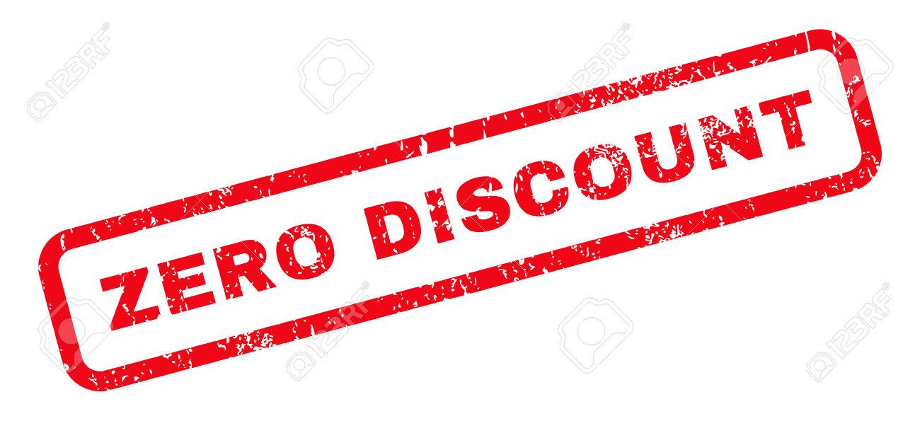 1300x595 Zero Discount Text Rubber Seal Stamp Watermark. Caption Inside