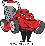 190x194 Clipart Of Lawn Mowers