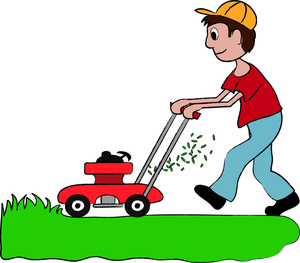 300x263 Lawn Mower Mowing Clipart Clipart Kid