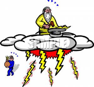 300x279 Art Image A Bandit Stealing Lightning Bolts Zeus Is Forging
