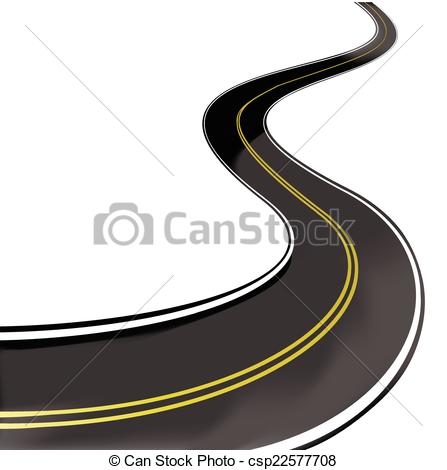 447x470 Way Clipart Zigzag Road