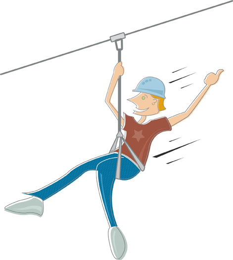 471x526 Zip Line Clip Art