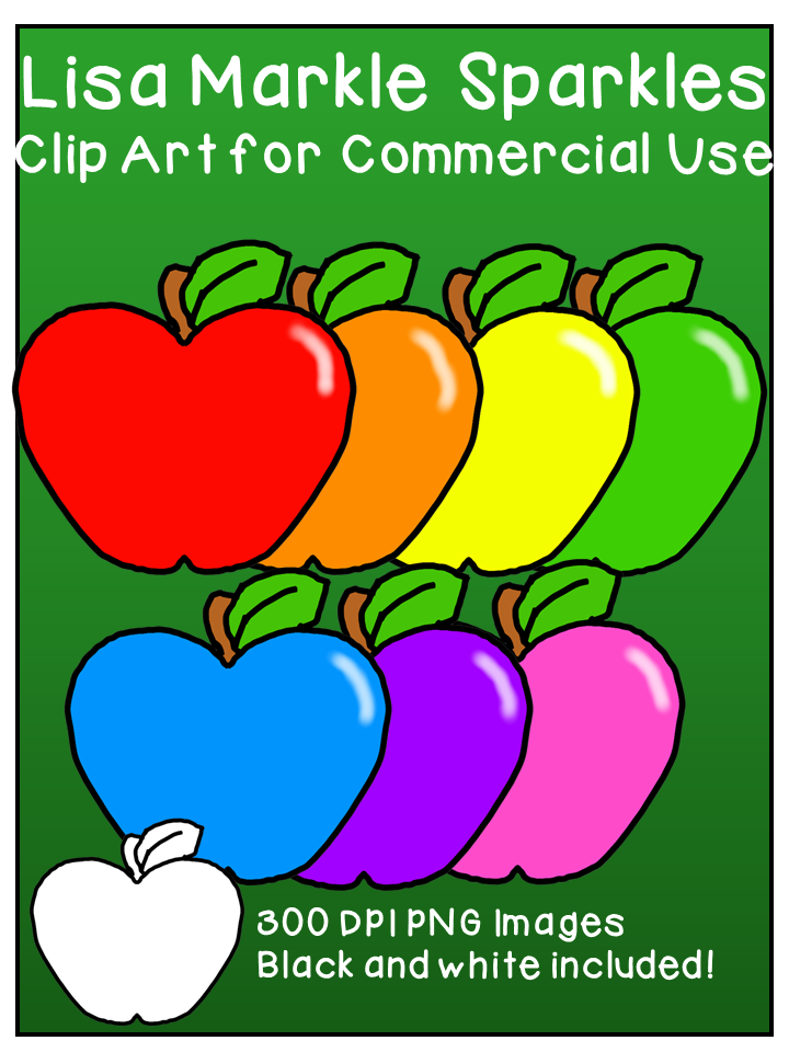 720x960 Rainbow Apples Clip Art Teacher, Classroom Decor And School