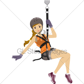 325x325 Zipline Boy Gl Stock Images