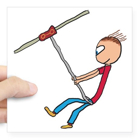 460x460 Zipline Bumper Stickers Cafepress