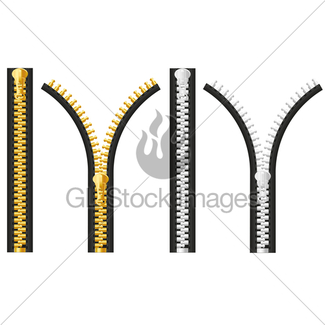 325x325 Zipper Silhouette Vector Illustration Gl Stock Images