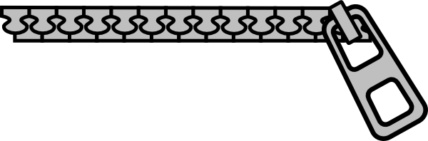 600x198 Zipper Clipart Closed