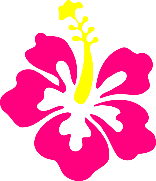 510x594 Happy Pink Hibiscus Pink Hibiscus, Clip Art