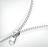 170x166 White Zipper Clip Art
