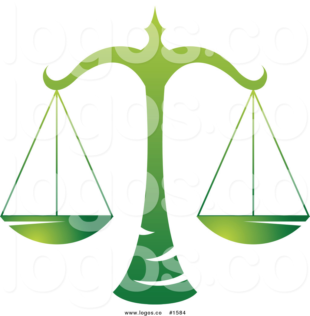 1024x1044 Royalty Free Gradient Green Libra Scales Zodiac Sign Logo By