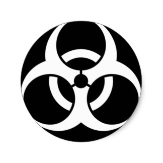 324x324 Black And White Biohazard Symbol Gifts