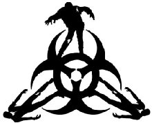 220x178 Biohazard Zombie Symbol