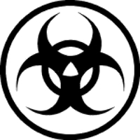 200x200 Biohazard Symbol Decal