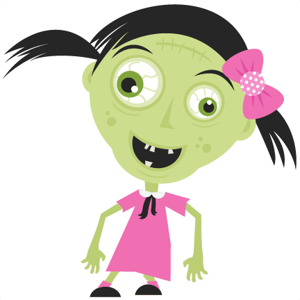 432x432 Zombie Girl Clip Art Svg Cutting Files For Scrapbooking Zombie Svg