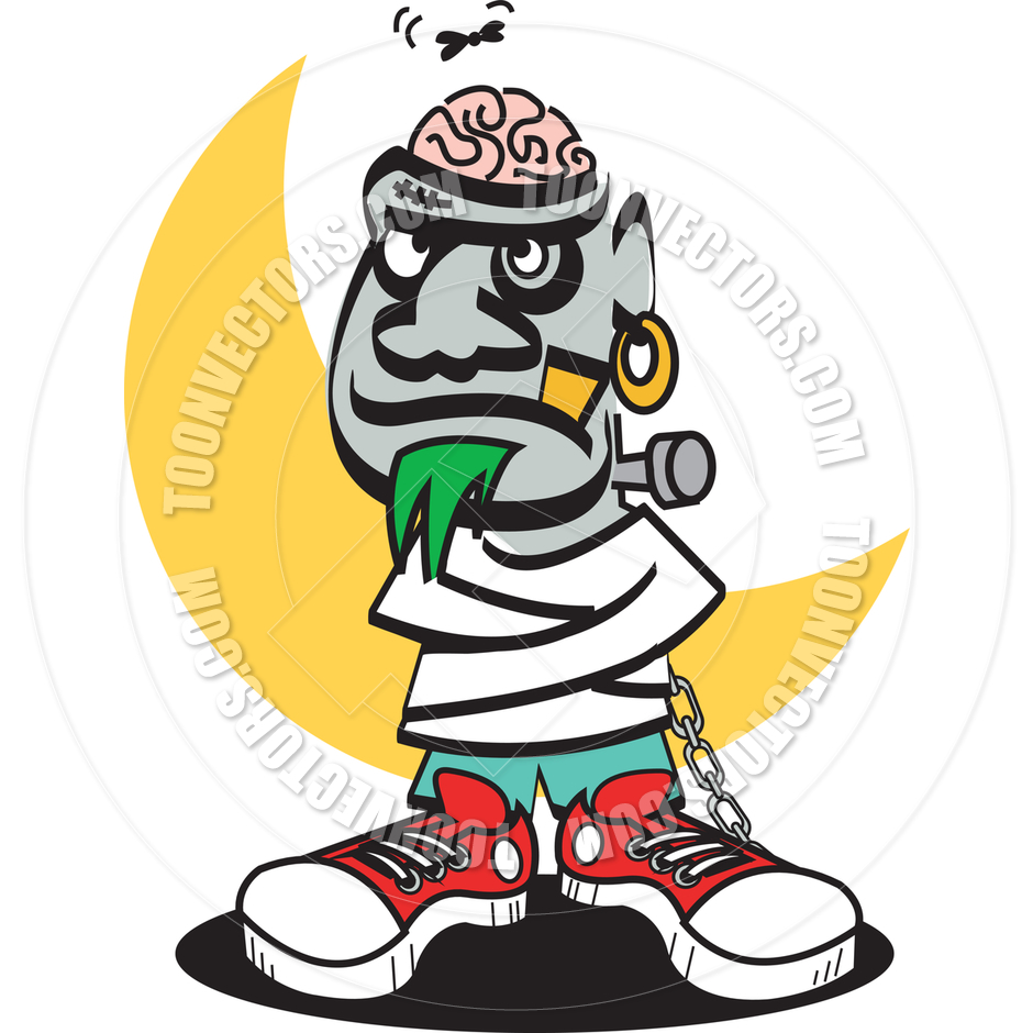 940x940 Cartoon Frankenstein Zombie Vector Illustration By Clip Art Guy