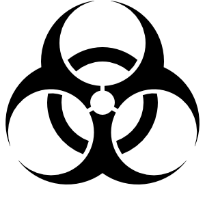 300x300 Biohazard Sign Clip Art Mad Scientist Halloween