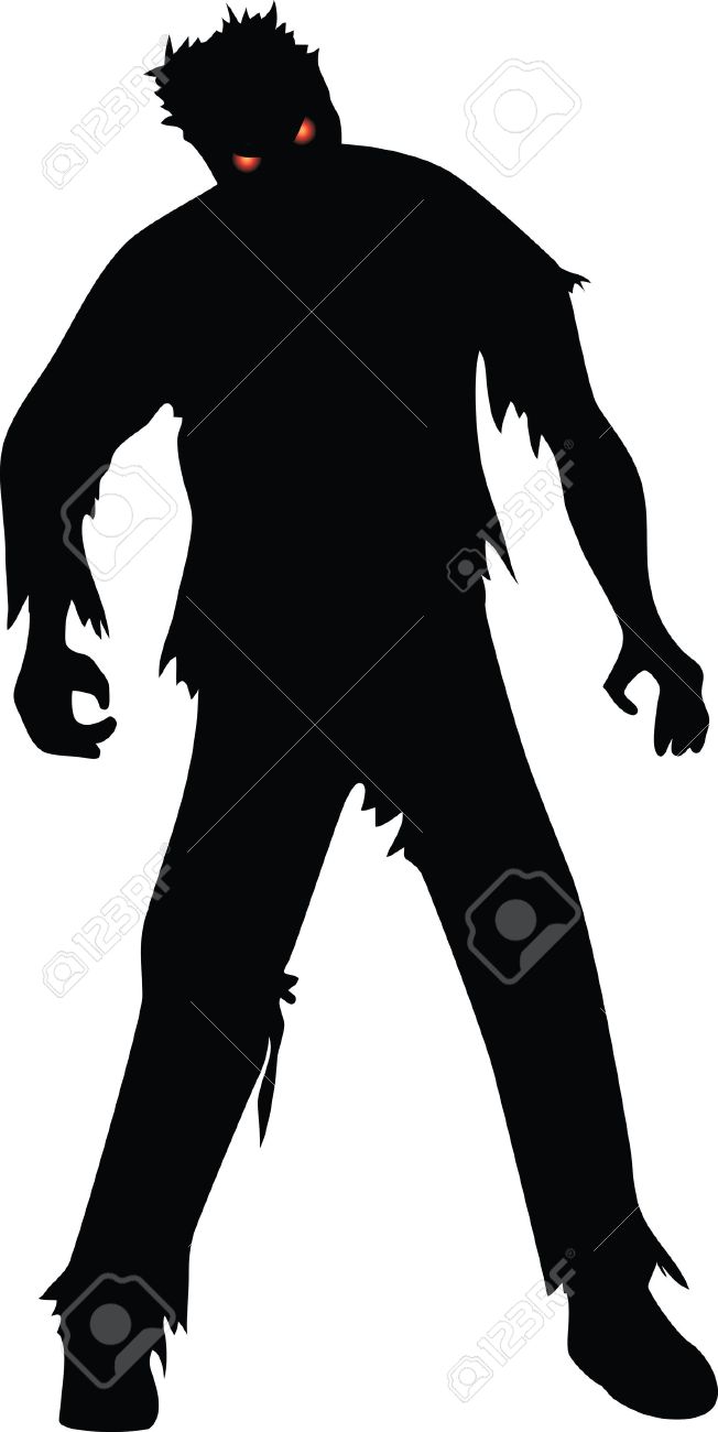 652x1300 Zombie Clipart Shadow