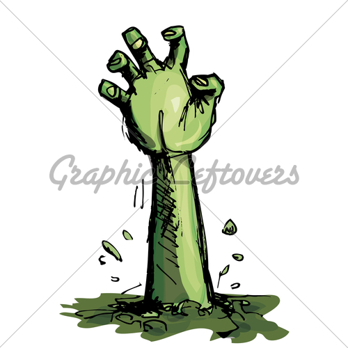 500x500 Zombie Clipart Simple Cartoon