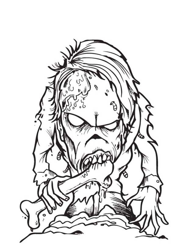 600x801 Printable Zombie Coloring Pages Hoot's Projects