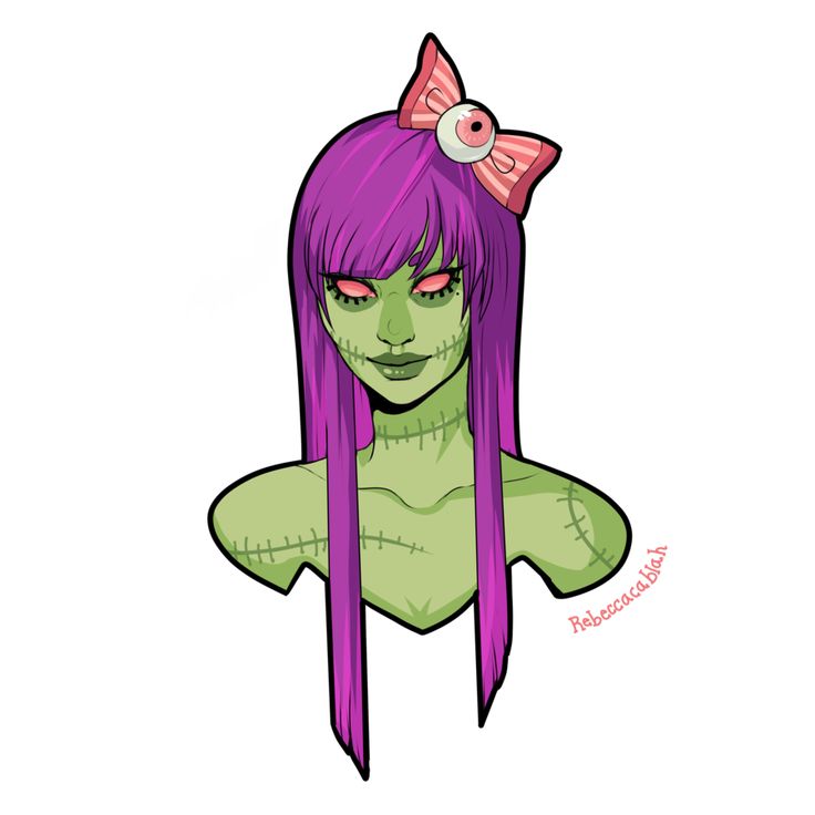 Zombie Girl Drawing