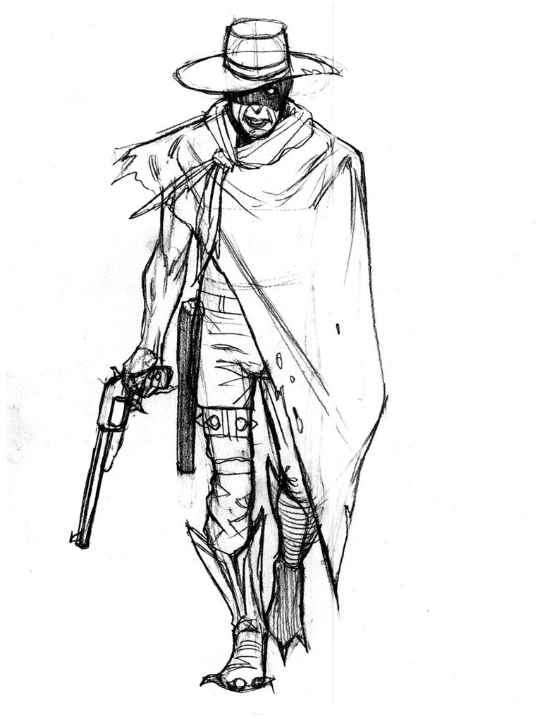 783x1020 Cowboy Zombie By Artoftu On Drawing