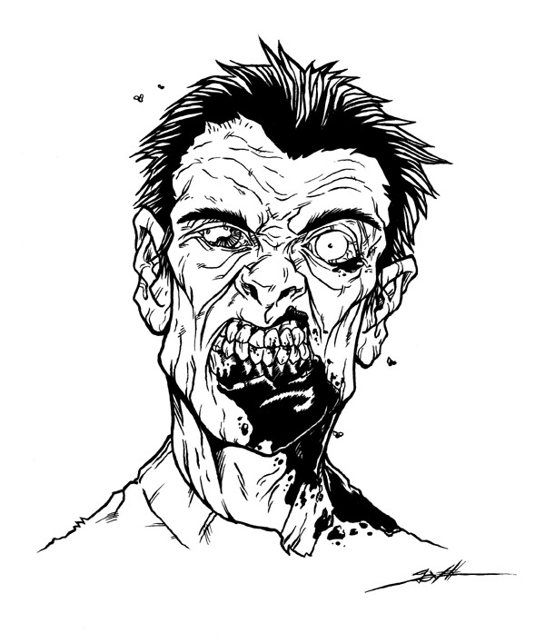 600x708 Night Of The Living Dead Zombie Art To Inspire You