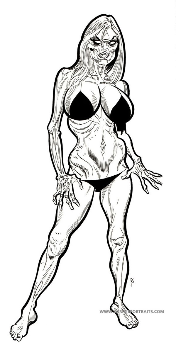 600x1194 Pin Up Zombie Girls