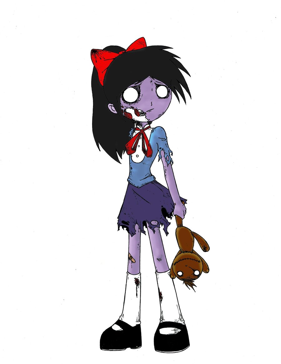 900x1166 Zombie Girl By Phantom62