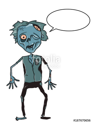 375x500 Zombie Male Female Illustration Cartoon Drawing And White