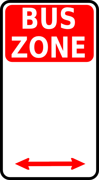 330x599 Leomarc Sign Bus Zone Clip Art Free Vector 4vector