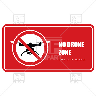 400x400 No Drone Zone Sign