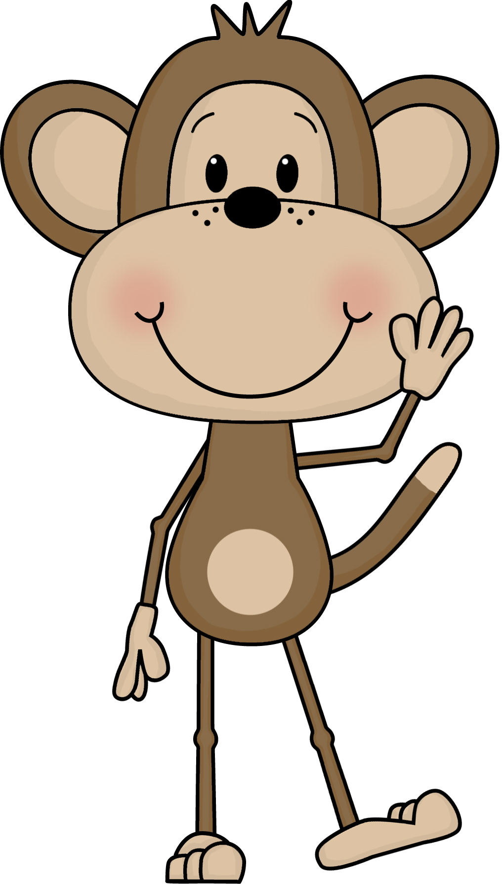 1020x1790 Monkey Clip Art Clip Art