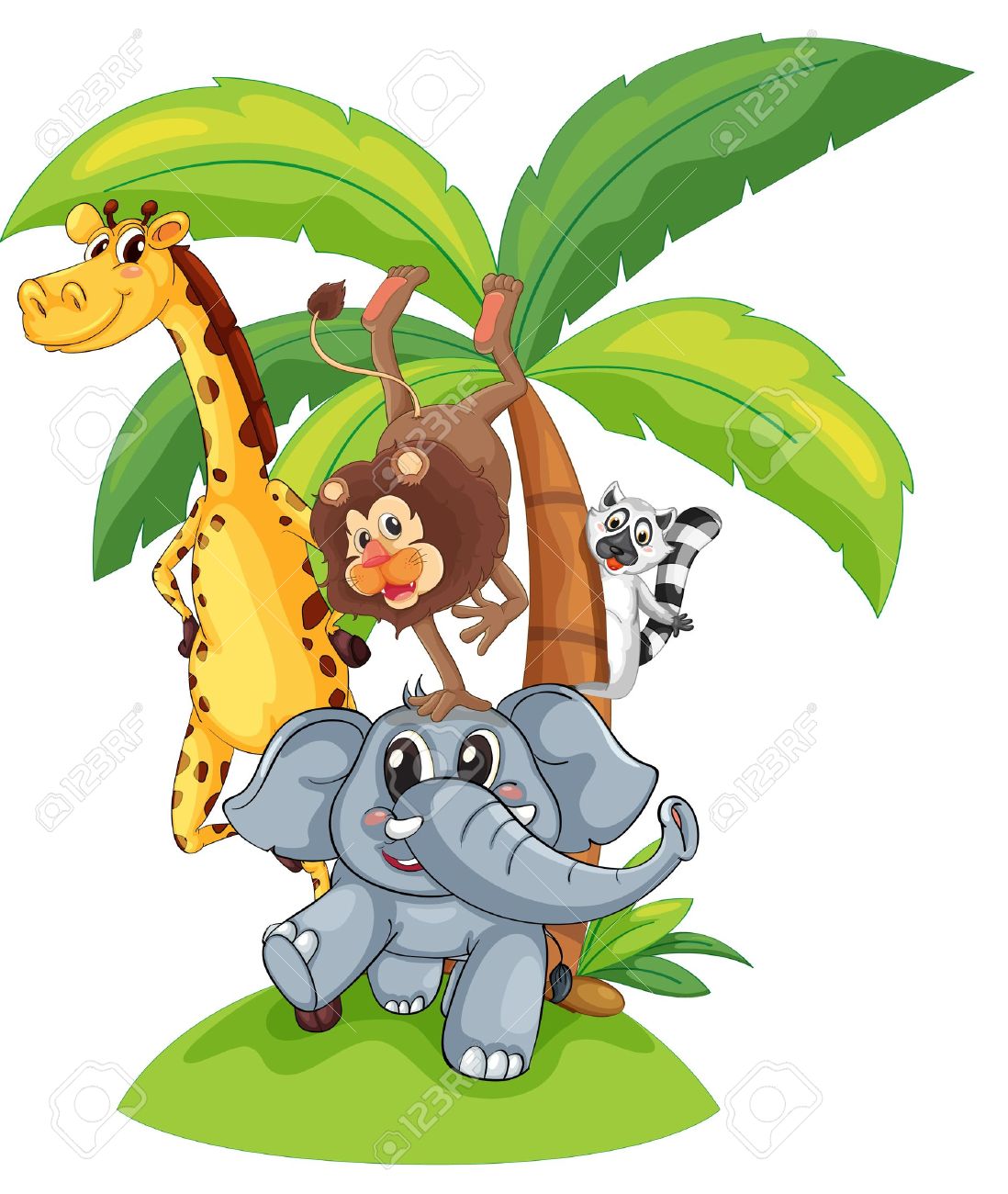 1098x1300 Group Of Zoo Animals Clipart