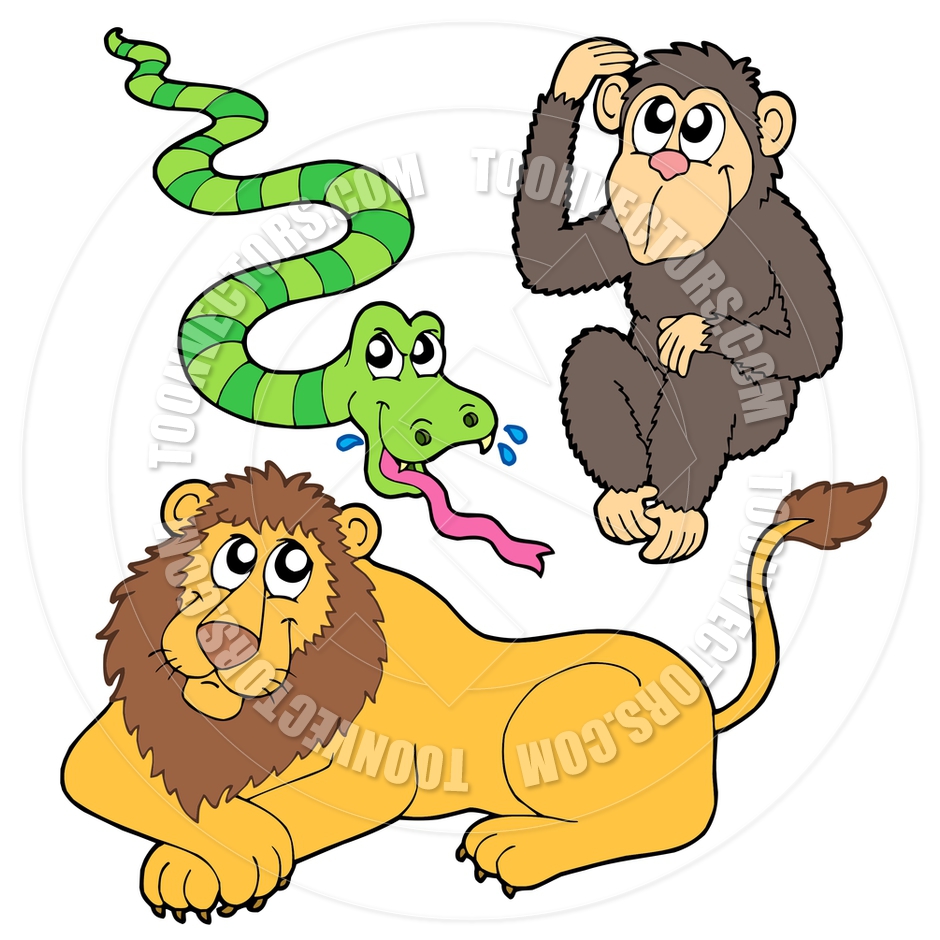 940x940 Cartoon Zoo Animals Collection By Clairev Toon Vectors Eps