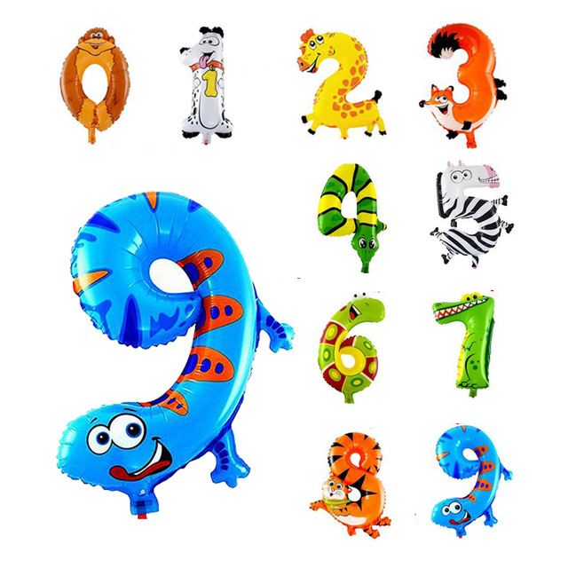 640x640 Buy 1pc X16inch 0 9 Number Foils Balloon Animals