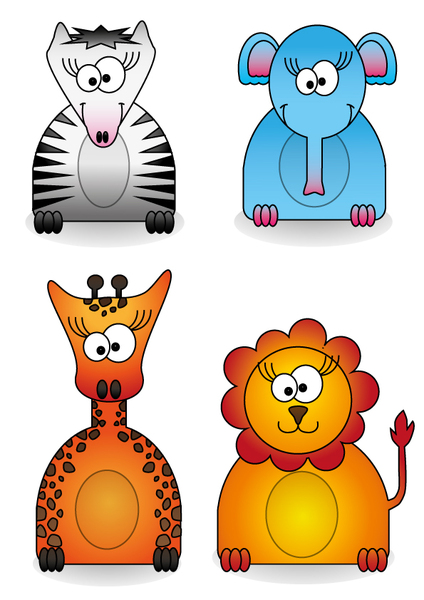 424x600 Zoo Cartoon Animals