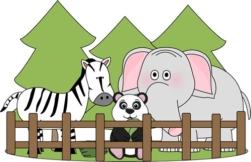 500x322 Zoo Clip Art Black And White Free Clipart Panda