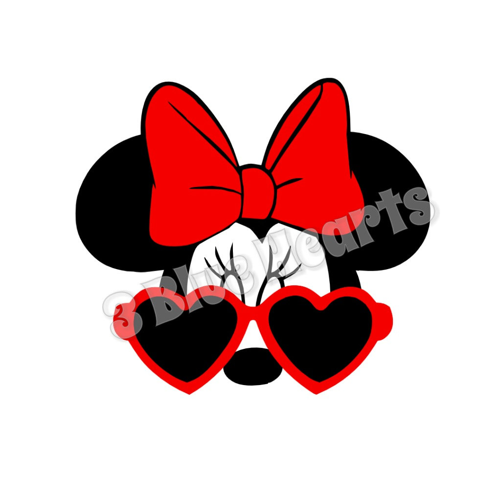 1024x1024 Minnie Mouse With Glasses Clipart Amp Minnie Mouse With Glasses Clip