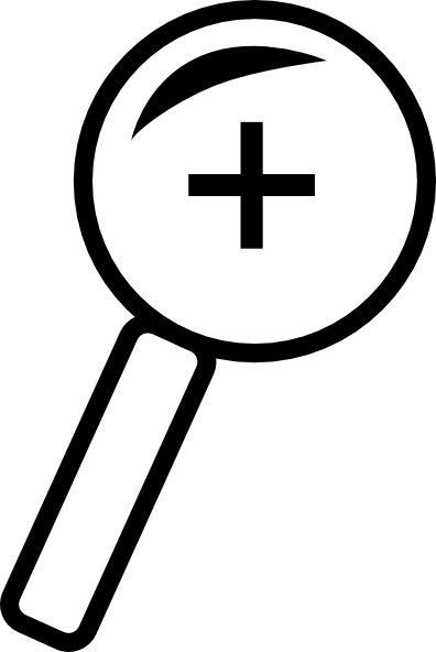 396x592 Zoom In Icon Clip Art