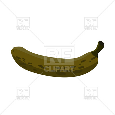 400x400 Rotten Banana Royalty Free Vector Clip Art Image