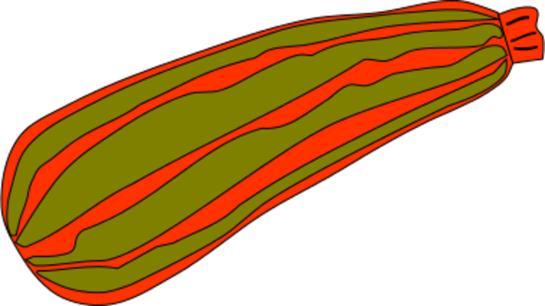 600x337 Zucchini Vector Clip Art 2